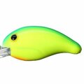 Bandit 2 in. & 0.375 oz DR Chartreuse Green Back Fishing Lure BDT319